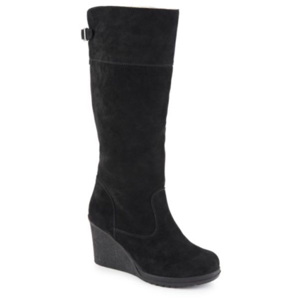 Bjorndal Lyndall Suede Wedge Boots NWOT